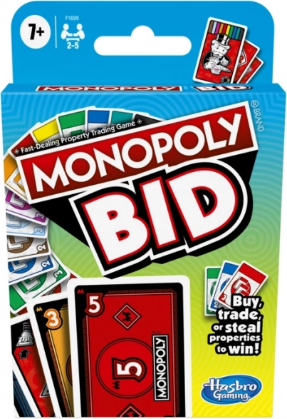 Monopoly Bid kartaška igra