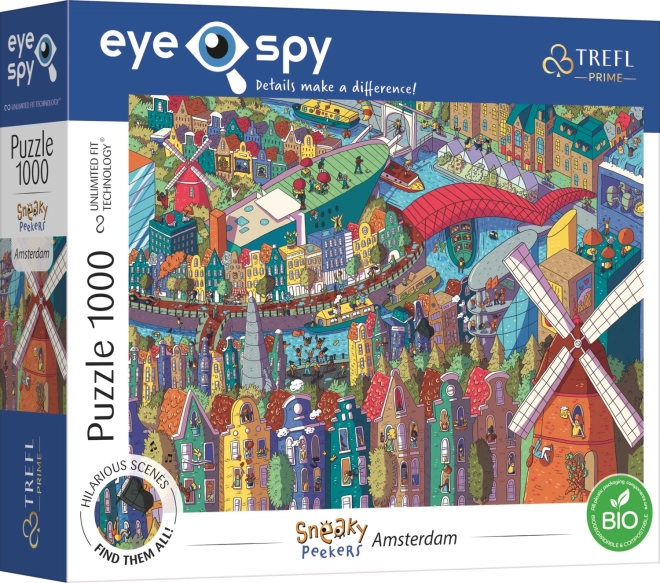 TREFL Puzzle Eye-Spy Sneaky Peekers: Amsterdam 1000 dijelova