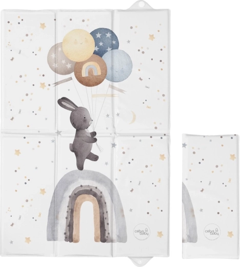 Ceba baby putna podloga za presvlačenje basic rainbow walk 60 × 40 cm