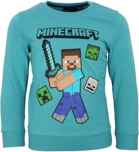 Turquoise Minecraft Hoodie