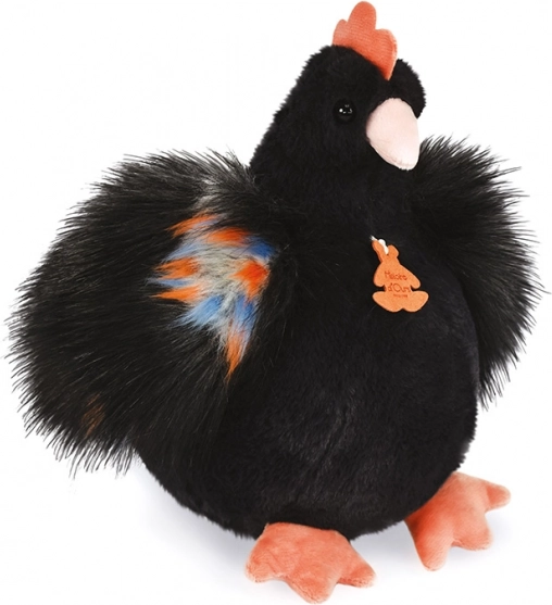 Histoire d’Ours plišana kokoš crna 28 cm