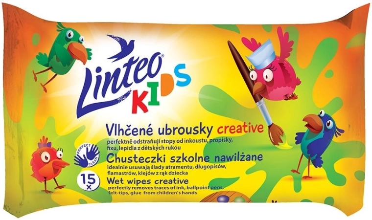 Linteo Baby Kids children's wet wipes 15 pcs