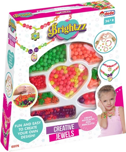 Bino perlice za nizanje s privjescima – kreativni set za dječji nakit