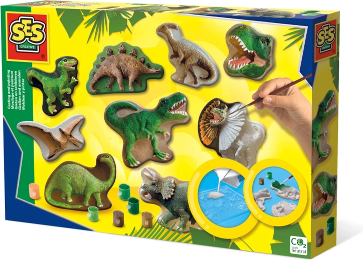 Izrada odljeva i bojanje dinosaura