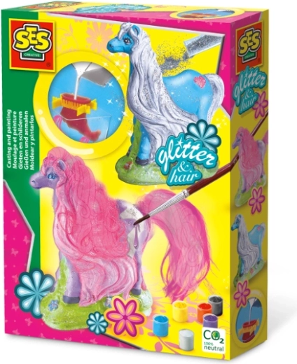 Plaster Casting Kit – Horse with Colorful Mane