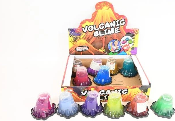 Slime Wulkan dječji slajm s vulkanskim efektom (displej 12 kom)