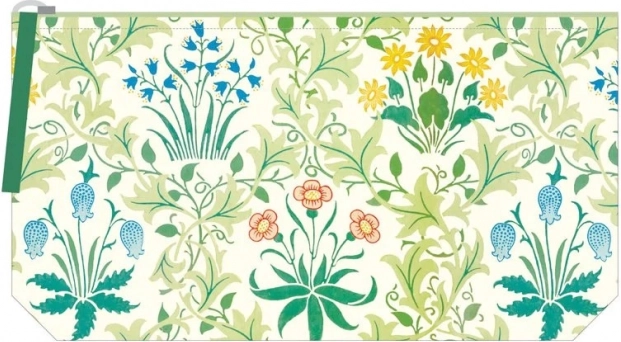 Vezena kozmetička torbica s motivom Rosopasa prema Williamu Morrisu