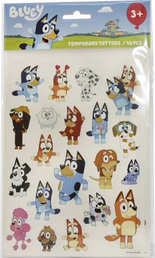 Bluey isperive dječje tetovaže – set od 40 komada