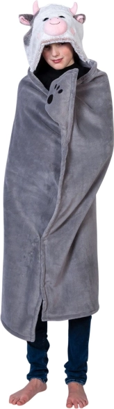 Cozy Noxxiez topla deka s kapuljačom Kravica