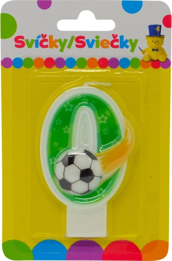 Rođendanska svijeća s motivom mjeseca i brojem 0