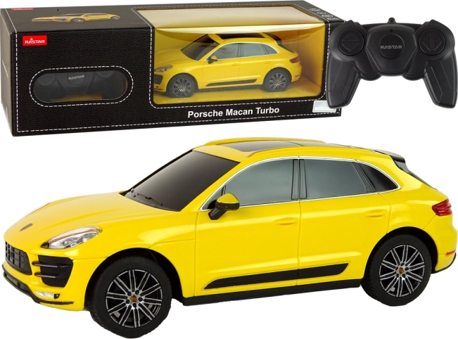 RC auto Porsche Macan Turbo 1:24 Rastar – žuta