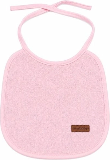 New Baby dječji frotir slinček s PVC podstavom ružičasti - 1 komad