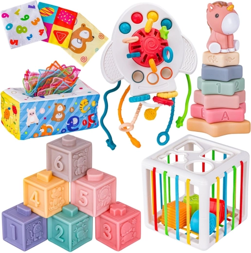Educational sensory toy set 6-in-1 for baby