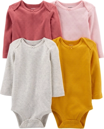 Carter's djevojački body s dugim rukavima Floral 4 kom, veličina 56