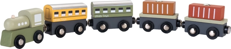 2Kids Toys drveni vlakić 2 u 1