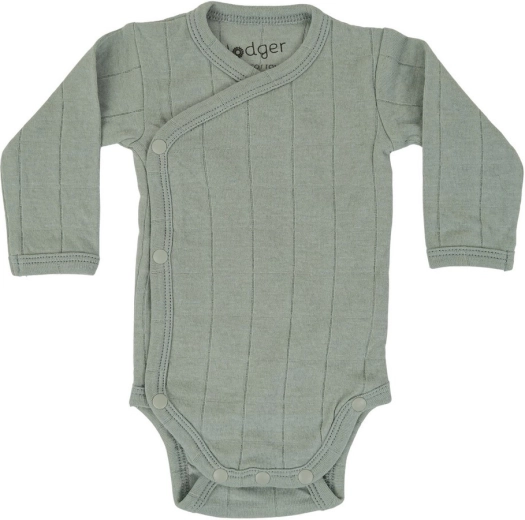 Lodger hidrofilični bodi s dugim rukavima Tribe silt green 62