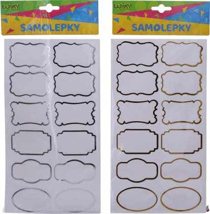 Naljepnice 14x25,5 cm za začinske bočice, oznake, okvir