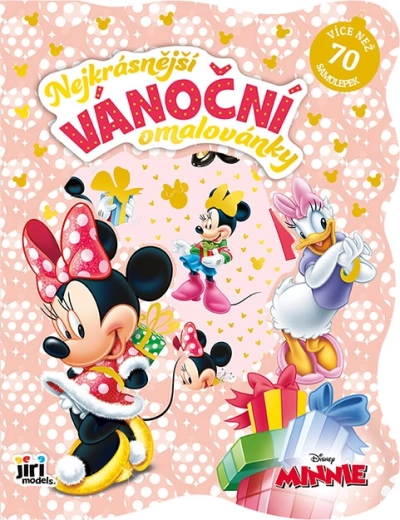 Božićna bojanka sa naljepnicama Minnie