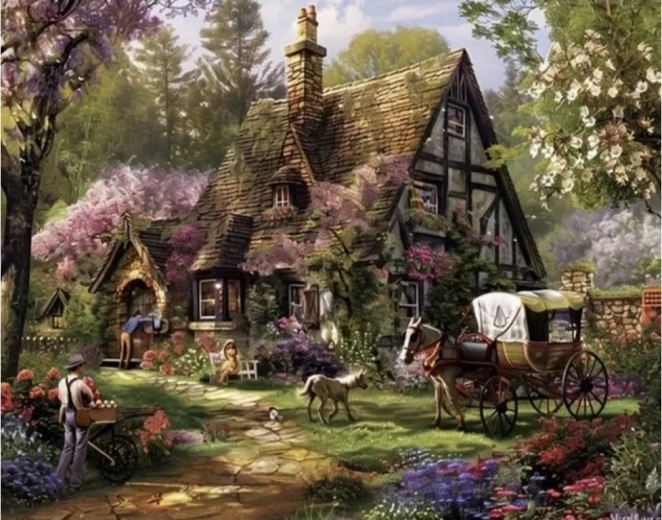 Diamond Painting – Country Cottage 30 × 40 cm