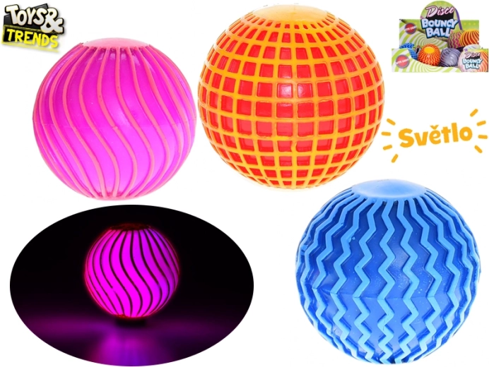 Toys&Trends svjetleća skakajuća loptica disco 6 cm