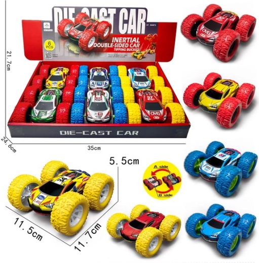 Metalni dvostrani automobil 11,5 cm na inercijski pogon