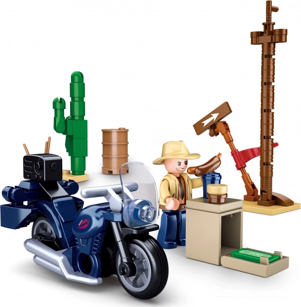 Sluban motociklist na izletu – set za slaganje motocikla (73 dijela)