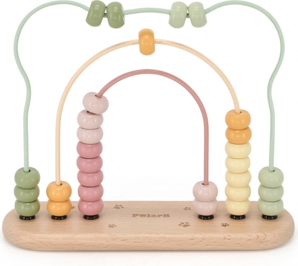 Drveno kugličasto labirint POLARB za prvo brojanje