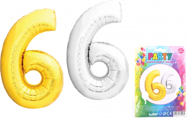 Nafukavajući balon u obliku broja 6
