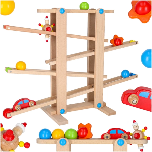 Drvena kuglična staza Montessori XXL