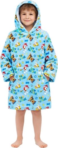 Paw Patrol hooded fleece poncho bathrobe