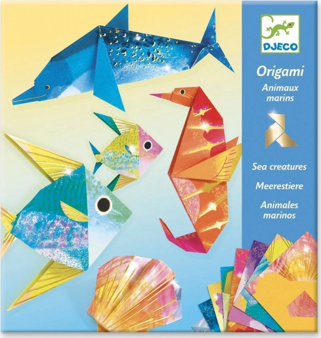 Origami metalik pod vodom