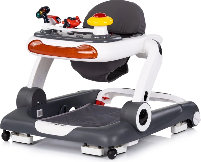 Interaktivno dječje hodalica 4u1 CHIPOLINO Little Explorer, siva