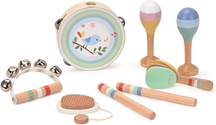 Lelin set glazbenih instrumenata s ptičicom