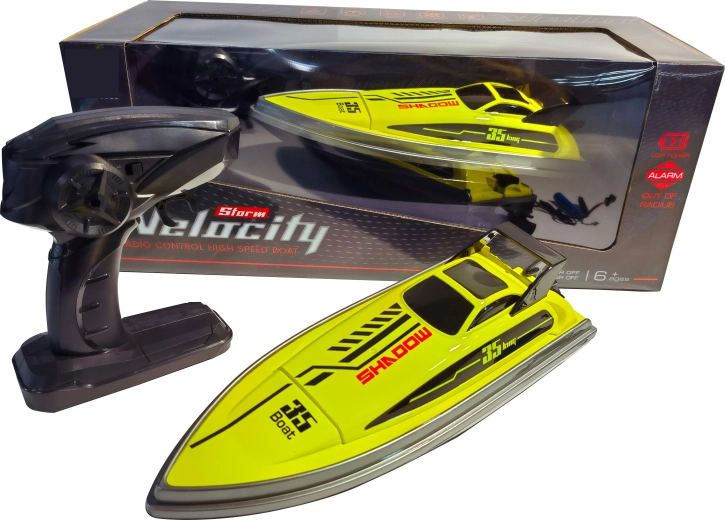 R/C trkaći čamac Shadow 35 velike brzine 1:16 žuto/crni