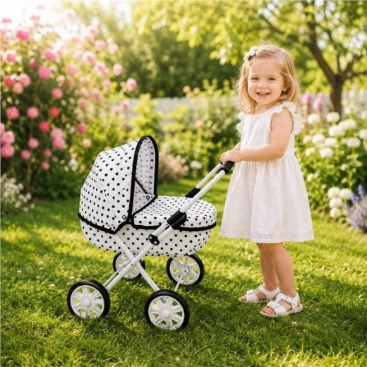 New Baby kolica za lutke Anička dots