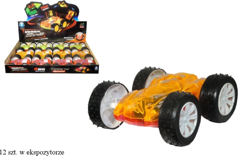 Auto dvostrani prevrtljivac s trenjnim pogonom i svjetlima