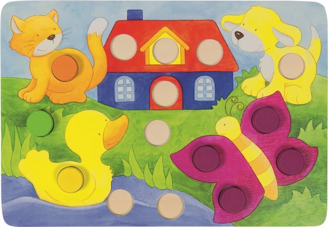 GOKI Umetaljka s kockom Boje