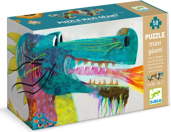 Djeco velike puzzle Zmaj 58 dijelova
