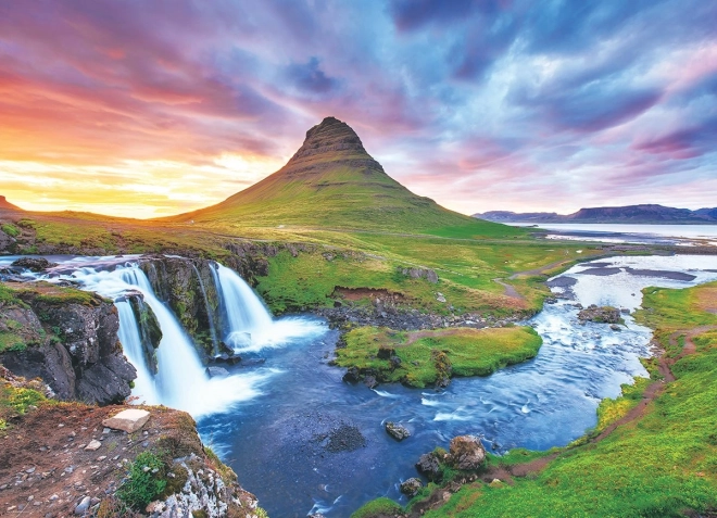 Puzzle EUROGRAPHICS Slap Kirkjufell, Island 1000 dijelova