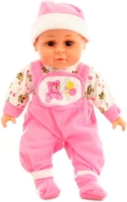 Zvučna bebica s mekim tjelešcem, ružičasta