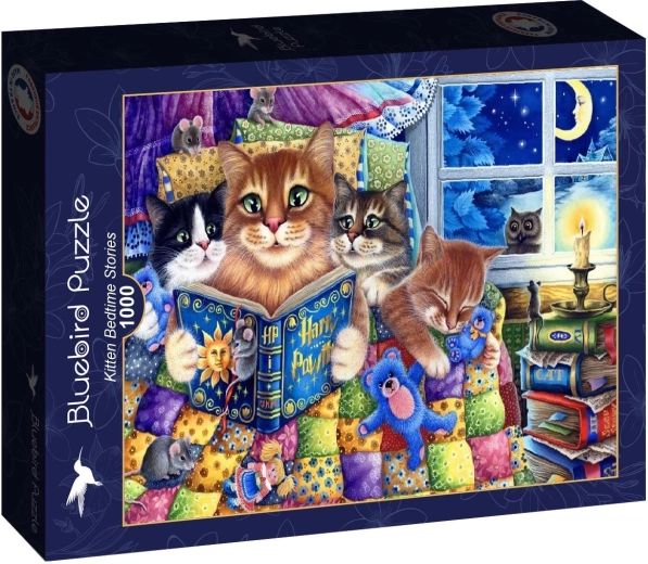 Bluebird puzzle Kittens and Bedtime Stories 1000 pieces