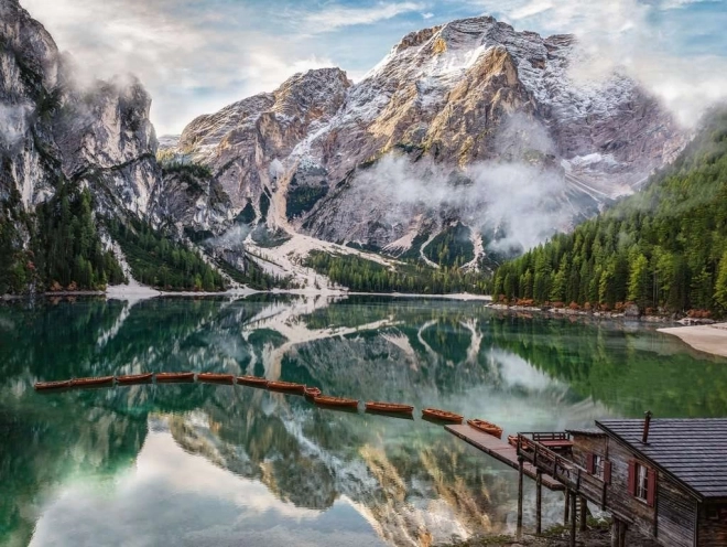 Puzzle RAVENSBURGER Lago di Braies Italija 1500 dijelova