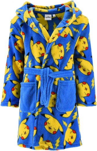 Dječji kućni ogrtač Pokémon Pikachu s kapuljačom