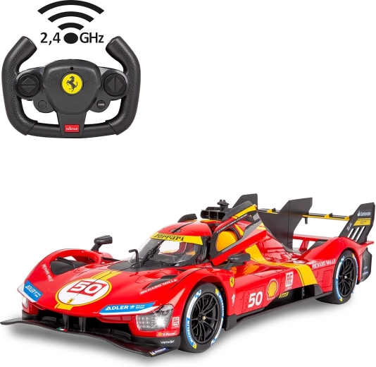 RC Ferrari 499P car in 1:14 scale, red