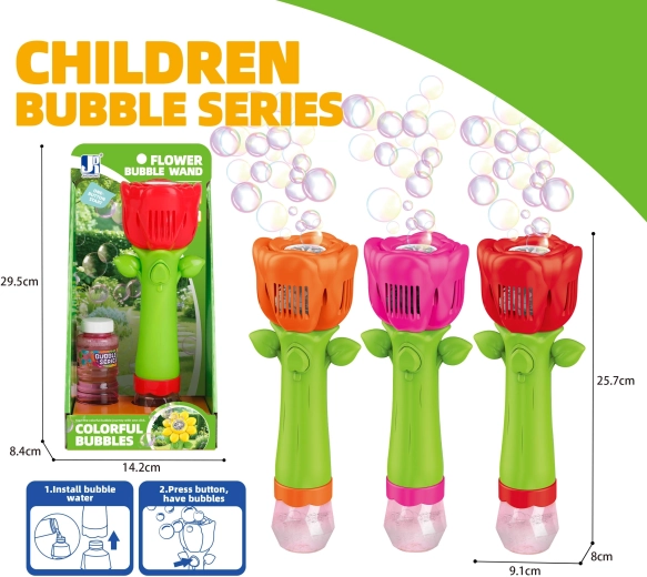 Boca za mjehuriće ruža sa svjetlosnim efektima 100 ml