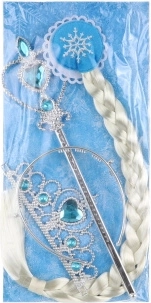 Set za uljepšavanje s plavom pletenicom za male princeze