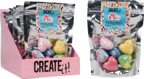 Šumeće bombe za kupanje srčeka 7 kom