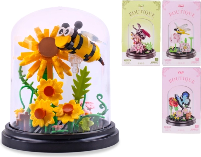 Konstrukcijski set kukci s cvijetom za djecu od 6 godina