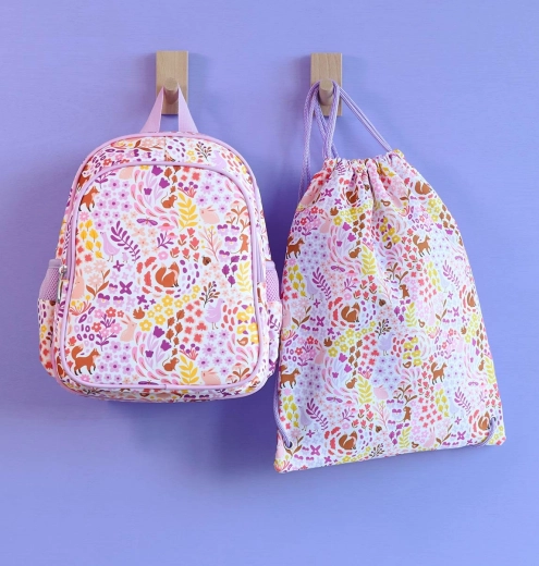 A Little Lovely Company children's sports drawstring bag Flower Garden