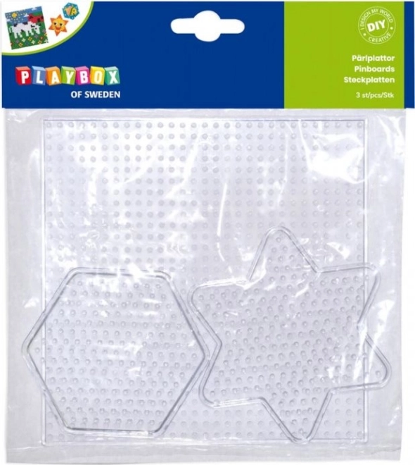 Podloge za peglanje perlica PLAYBOX – oblici